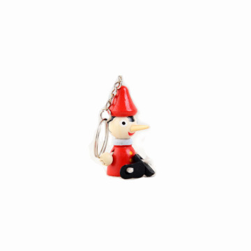 Pinóquio de madeira bonito pinóquio de artesanato boneca keychain pinocchio